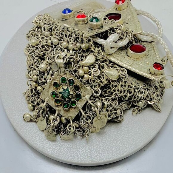 Multi-Strand Necklace, Oversized Handmade Kuchi Necklace - Picture 9 of 10